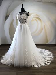 Chicago Dress With Detachable Skirt Wedding Dresses Lace Dresses Detachable Skirt