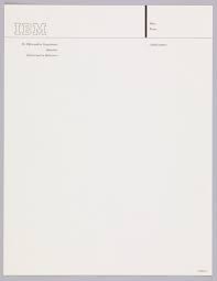 A brief cover letter that serves as a formal introduction to a potential client. Print Ibm Half Sheet Letterhead Ca 1956 Objects Collection Of Cooper Hewitt Smithsonian Design Museum