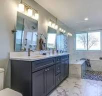 Thailand Bathroom Cabinet - Modern Solid Wood Vanity