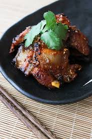 Korean Style Pan Fried Pork Belly Recipe Fried Pork Belly Pork Belly Braised Pork Belly