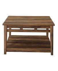 Industrial, weathered oak, reclaimed fir, storage, metal Walker Edison 30 Cottage Square Coffee Table Reclaimed Barnwood Bbf30pkrctro Best Buy