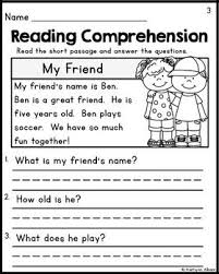 Kindergarten Reading Comprehension Passages Set 1 Freebie Reading Comprehension Kindergarten Reading Comprehension Passages Kindergarten Reading