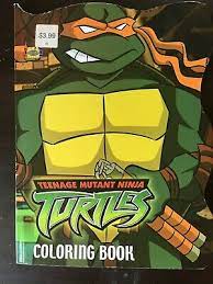 Coloring book ninja turtles coloring pages for kids. Teenage Mutant Ninja Turtles Coloring Book Vintage Michelangelo 2003 Brand New Ebay