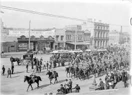 Elizabeth St Melbourne Looking South Towards Victoria St Late 1890s Victoria Melbourne Tin Shed