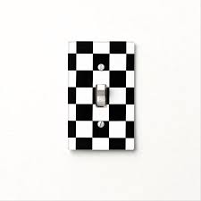 Black And White Checkered Checkerboard Pattern Light Switch Cover Zazzle Com In 2020 Light Switch Covers Diy Light Switch Covers Light Switch Art