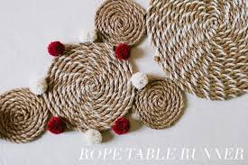 Diy Rope Table Runner Ruffled Table Runner Diy Easter Diy Thanksgiving Crafts Decorations
