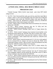 Check spelling or type a new query. Latihan Soal Modul Latihan Soal Dasar Akuntansi Latihan Soal Jurnal Buku Besar Neraca Saldo Perusahaan Jasa Transaksi Keuangan Mikita Cookies Yang Course Hero