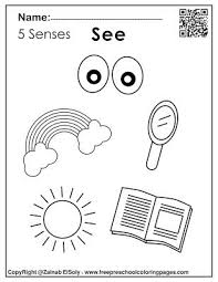 Five sense for kids coloring pages are a fun way for kids of all ages to develop creativity, focus, motor skills and color recognition. 81 5 Senses Ideas Senses Senses Preschool Senses Activities