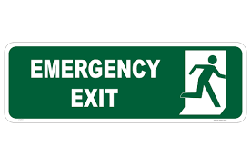 These self luminous exit signs are always ready to provide an effective, maintenance free emergency egress or fire exit system. Emergency Exit Sign Emergency Safety Signs Australia