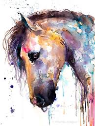 Beautiful Horse Watercolor Painting Print By Slaveika Aladjova Animal Art Illustration Wall Art Home Decor Wildlife Gift Giclee Print Watercolor Horse Painting Horse Painting Watercolor Horse