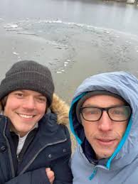 Night swim at Cedar Lake with friends