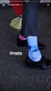 Well, there are worse prime ministers. Canadian Prime Minister Justin Trudeau Had Nato Themed Socks On Today At Nato Hq I Guess He Really Supports Article 5 Steve Kopack Scoopnest