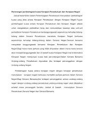 Perkara 152 perlembagaan persekutuan merujuk kepada 5. Penerangan Pembahagian Kuasa Kerajaan Persekutuan Dan Kerajaan Negeri