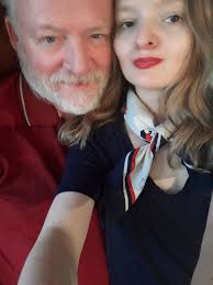 Woman who 'looks 15' says strangers think her boyfriend, 54, is her GRANDPA 