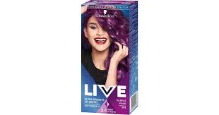 Black blonde blue brown copper green pink purple red silver. Schwarzkopf Live Ultra Brights Or Pastel Semi Permanent Hair Dye 94 Purple