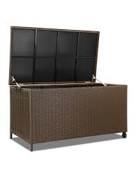 You'll find new or used products in rattan trunks and chests on ebay. Gardeon 320l Outdoor Wicker Storage Box Myer