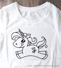 See more ideas about colorful shirts, tshirt colors, shirts. Diy Unicorn Coloring Shirt Artsy Fartsy Mama