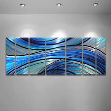 Get it as soon as wed, jul 21. Cascade 68 X24 Large Modern Abstract Metal Wall Art Sculpture Blue Dv8 Studio