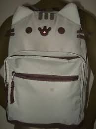 This cat carrier backpack is trending product that is made for the comfort of the cat and to carry when traveling. New Pusheen The Fat Cat Character Face Ears Whiskers Backpack Book Travel Bag 889560224282 Ebay