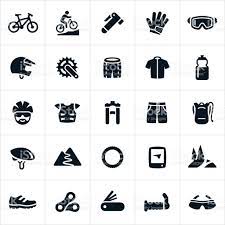 Mountain Biking Icons Royalty Free Mountain Biking Icons Stock Vector Art More Images Of Icon Bike Icon Icon Bike