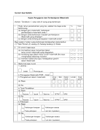 Please fill this form, we will try to respond as soon as possible. Contoh Borang Soal Selidik Ya Atau Tidak