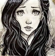 This is an old doodle of mine. I miss drawing. #Sewing vs #Drawing