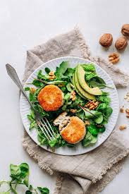 Vegan Chevre Chaud Salad Full Of Plants Recipe Vegan Salad Recipes Vegan Salad Dressing Recipes Vegan Salad Dressing