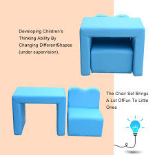 Lightweight Design Kids Sofa 2in1 Multifunctional Children Table And Chair Set Living Room Furniture Armrest Couch Fo Kids Sofa Kid Table Kids Table And Chairs