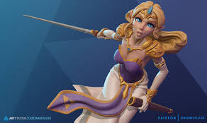 Artstation Zelda Sculpt For 3d Print Dinamuuu 3d In 2020 Print Models Princess Zelda 3d Printing
