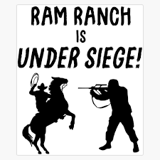 Amazon.com: Ram Ranch Is Under Siege! Sticker Bumper Sticker Vinyl Decal 5
