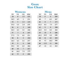 Geox Shoe Sizes Chart 2019