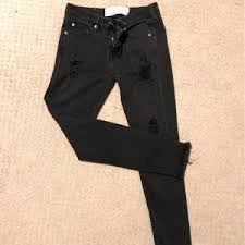 Iro black distressed jeans,