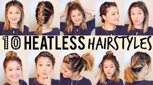 Buzz cuts have progressed over another staple of classic and elegant hairstyles for medium length hair is slicked back hair. 10 Heatless Hairstyles Under 5 Minutes Youtube