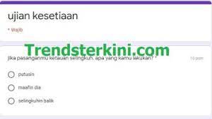 Dengan banyak nya pencarian di google menjadikan link ujian tes kesetiaan ini menjadi populer saat ini. Link Tes Kesetiaan Link Ujian Tes Fakboy Google Form Docs Terpopuler 2020 Debgameku Offizielle Seite Zu Tes Online Reba Gold