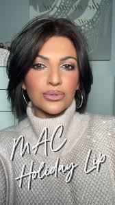 My go-to holiday MAC lip combo 💋✨, Creamy, glossy, and the perfect color  that makes your lips look fuller and festive without settling into lines.  This is the combo I’m wearing