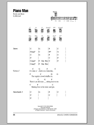 2180380 views added to favorites 21907 times. Piano Man Sheet Music Billy Joel Ukulele Chords Lyrics