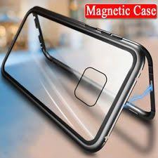 For Huawei P20 Mate 20 Pro Lite Magnetic Adsorption Tempered Glass Case Cover