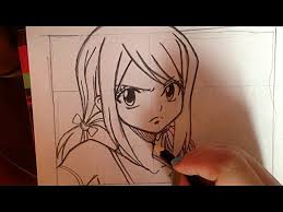 Anime drawings fairy tail logo. How To Draw Lucy Heartfilia From Fairy Tail Anime Step By Step Tutorial Youtube