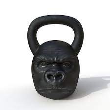 Kettlebell Monkey 3d Model Max C4d Obj 3ds Fbx Lwo Stl 3dexport Com By Dragonutopia Kettlebell 3d Model Sports Equipment