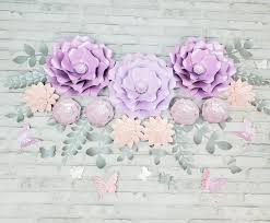 Shop modern & unique room decor and accents only at west elm®. Eleven Purple And Pink Large Flowers Nursery Wall Decor Amelieflowerdesigns Com