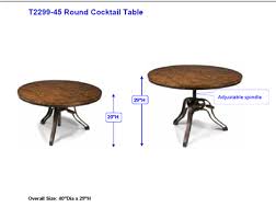 It will totally alter the feel and functionality of your living room. Cranfill Round Cocktail Table 40 D X 20 29 H 600 Coffee Table To Dining Table Coffee Table Adjustable Height Coffee Table