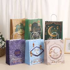 Paperbag Edisi Eid Mubarak 2025😍 - Bahan Paper - Tersedia 6 Model - Ukuran  15cm x 8cm x 20.5cm - Muat 4 pcs Toples 10cmx8cm 500ml -Muat 4 pcs Toples  10cmx10cm 600ml
