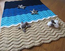 These crochet afghan patterns will remind you of vacation. Ravelry Turtle Beach Pattern By June Gilbank