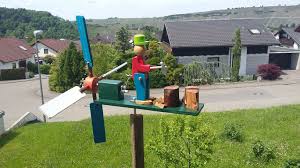 Windrad Mit Holzhacker Windrad Basteln Windrad Selbermachen Holz
