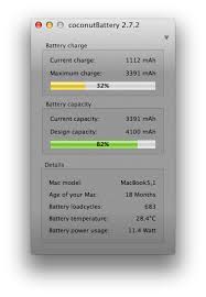 With Coconutbattery You Re Always Aware Of Your Current Battery Health It Shows You Live Information About Your Battery Suc Little App Macbook Pro Battery Mac