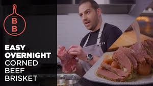 Place the beef in a. Easy Overnight Corned Beef Brisket Youtube