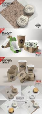 Burger Paper Liner Packaging Mockup Branding Mockups Burger Packaging Packaging Design