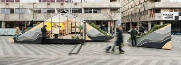 Mini Hub Installation In Madrid Rethinks The Future Of Cities Landscape Design City Installation