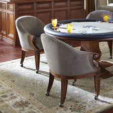 Quality Poker Chairs With Casters Custom Fabric Ivey Collection Dining Room Chairs Round Dining Room Sets Leather Dining Room Chairs