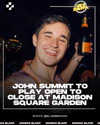 Back in January, John Summit announced his upcoming performance at New  York's legendary Madison Square Garden, with tickets selling out in just  two hours.😳 Today, he revealed an exciting twist: he will